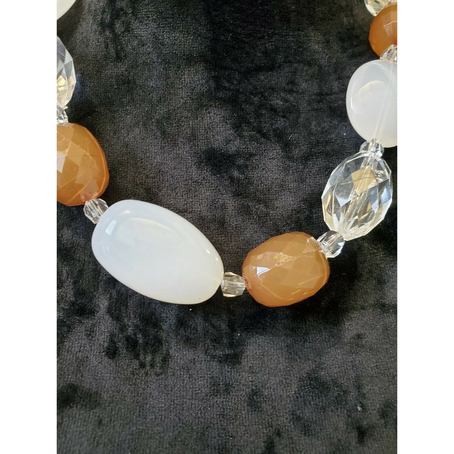 Women's Topaz and Clear Quartz Necklace