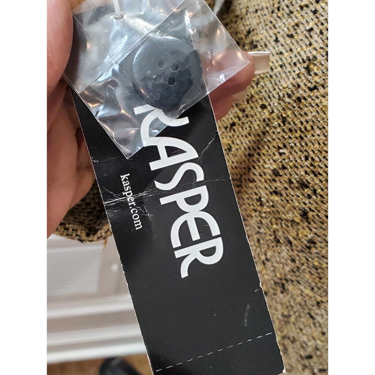 Kasper Women's Gray Rayon Single Breasted Long Sleeve Casual Jacket Blazer Size 6