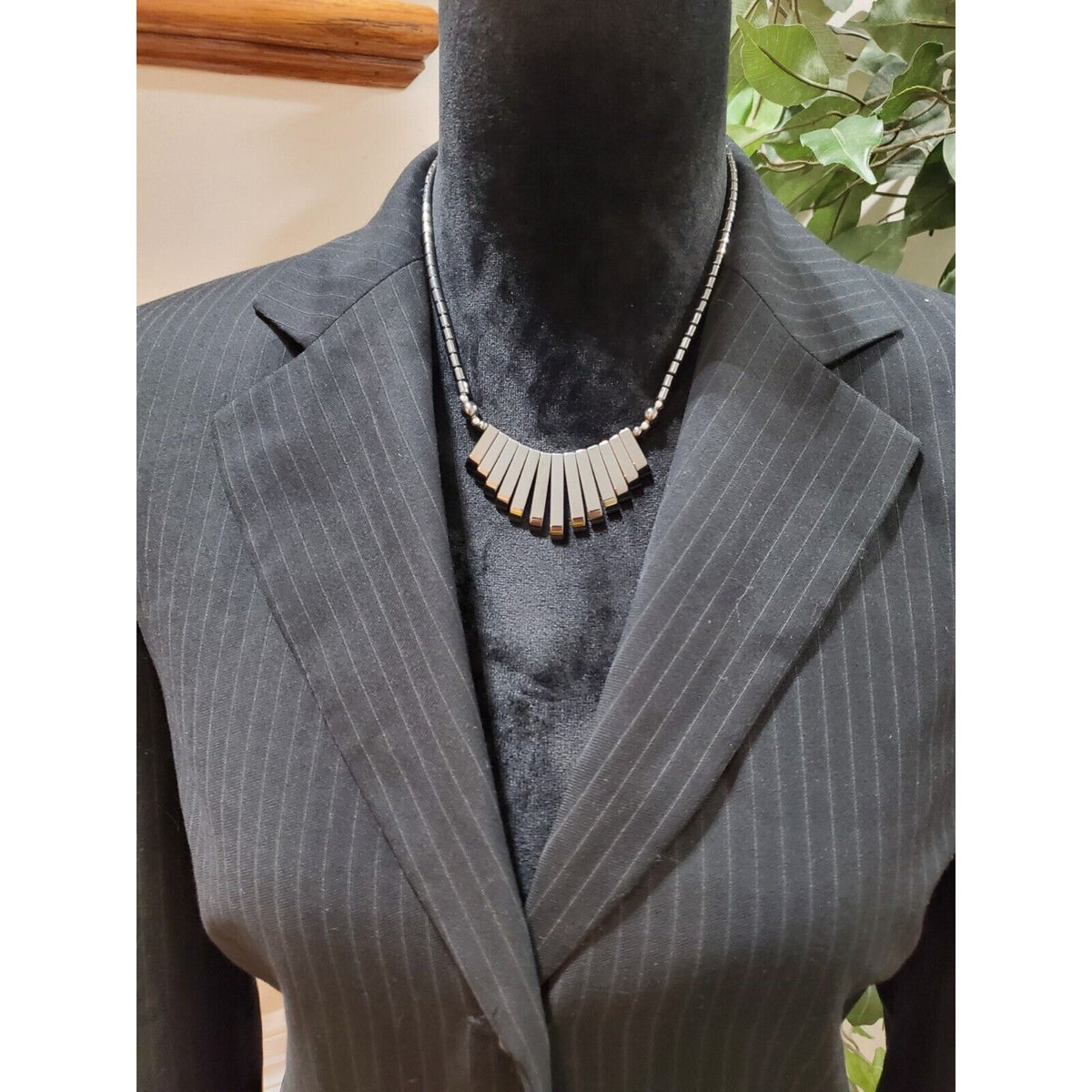 Calvin Klein Women's Black Single Breasted Three Button Blazer Jacket Size 8