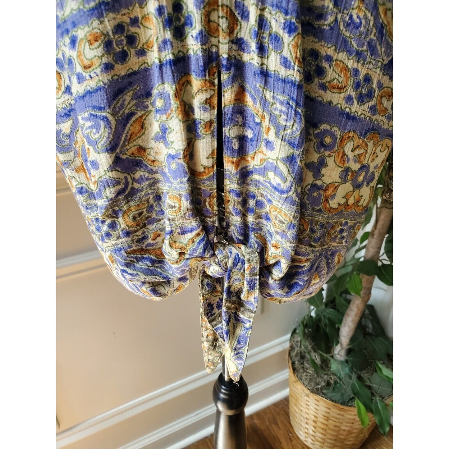 Carole Little Women's Multicolor 100% Rayon V-Neck Long Sleeve Top Blouse Size 6