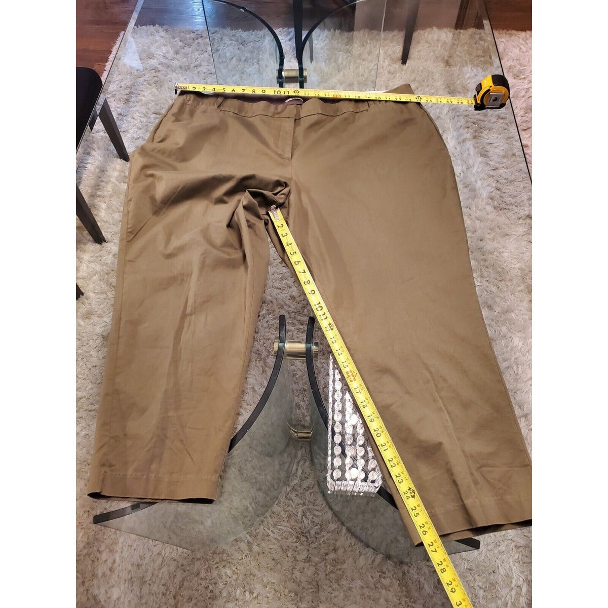 Lane Bryant The Allie Green High Rise Skinny Ankle Stretch Slacks Pants Size 26