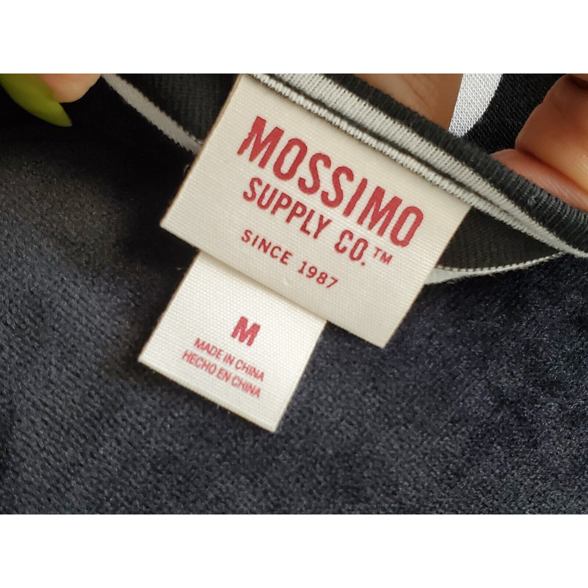 Mossimo Supply Co. Women Black & White Round Neck Knee Length Dress Size M