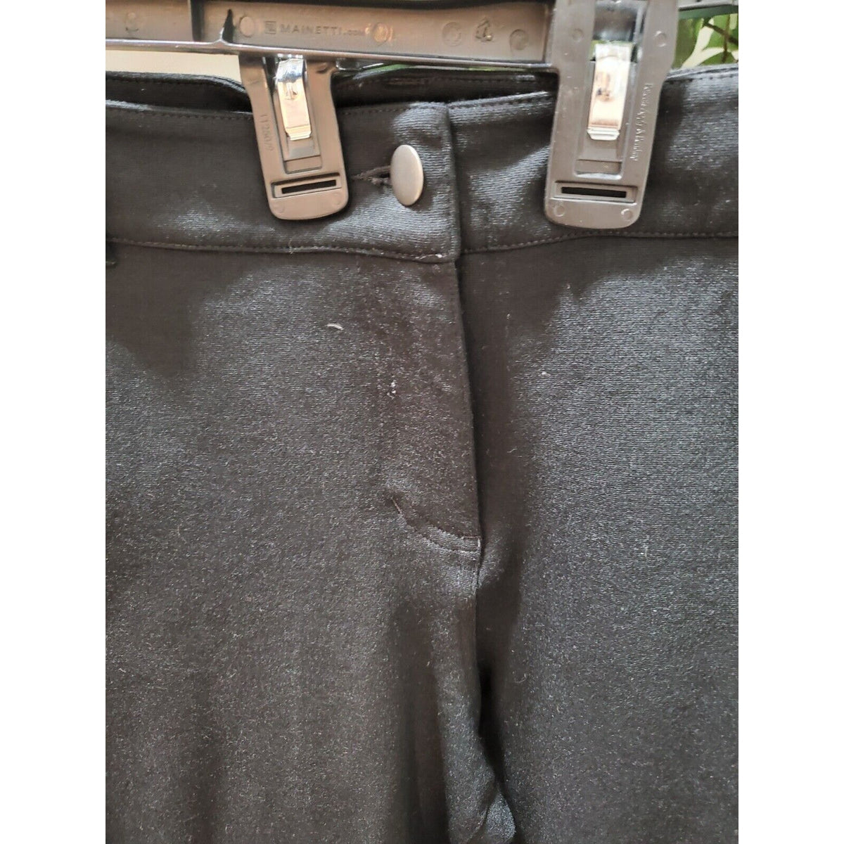 Eileen Fisher Womens Black Rayon Pockets Zipper Front Casual Pants XL