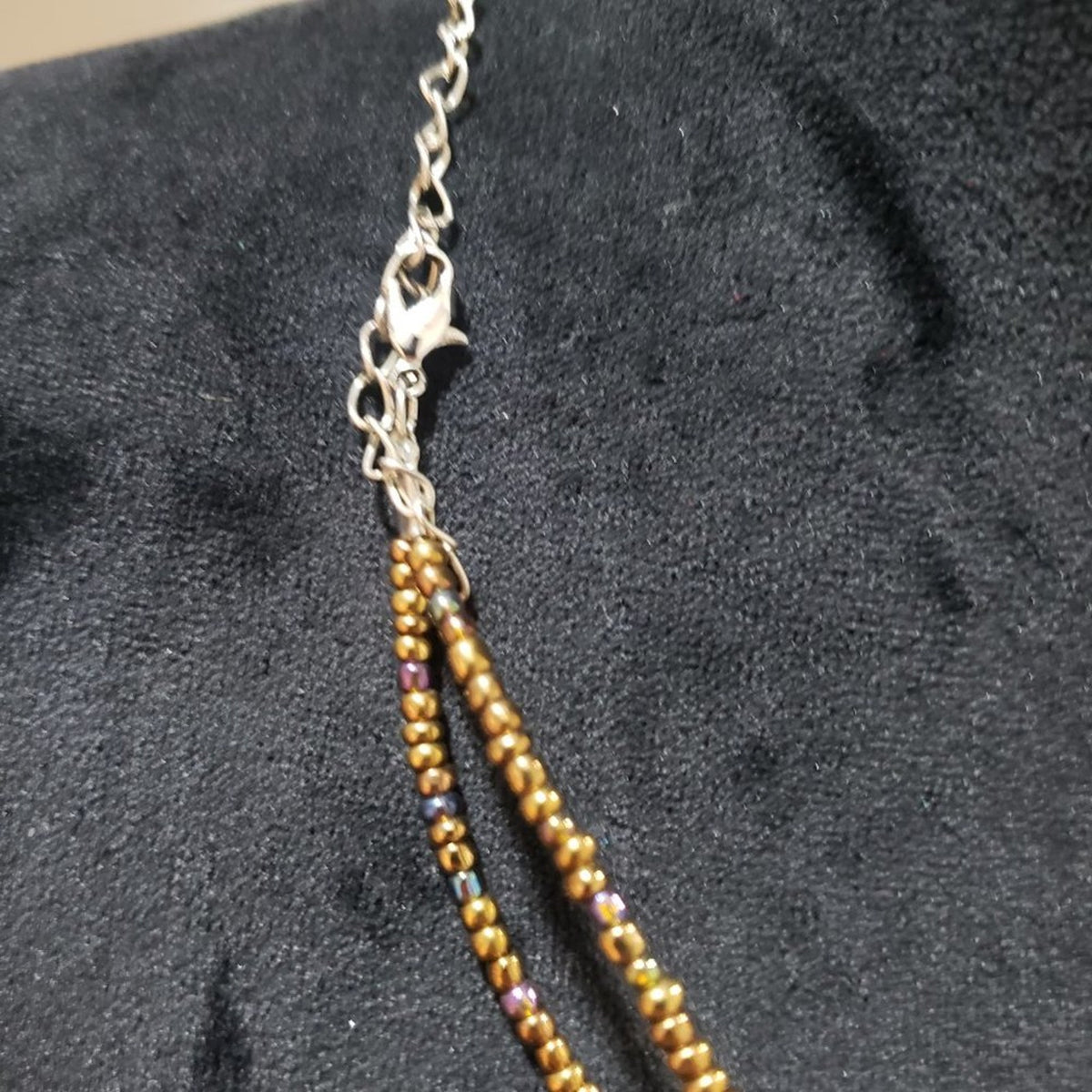 Women's Natural Baltic Large Cognac Rectangular Beads Necklace