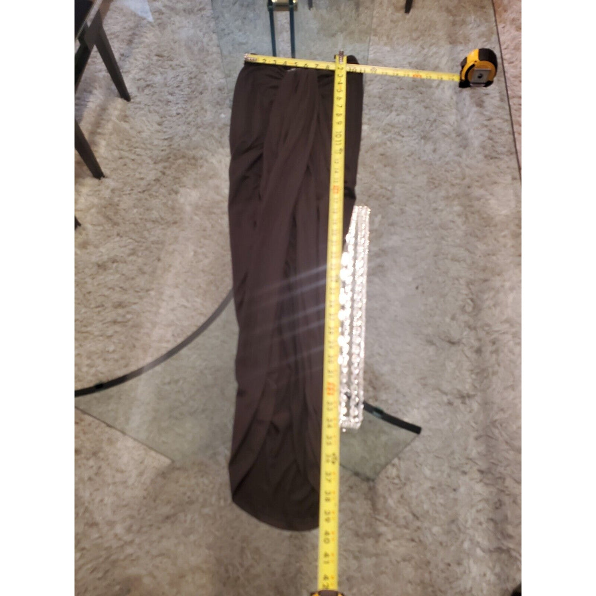 Lulu’s Women's Black Solid Polyester Scenic Drive Midi Skirt Size X-Small
