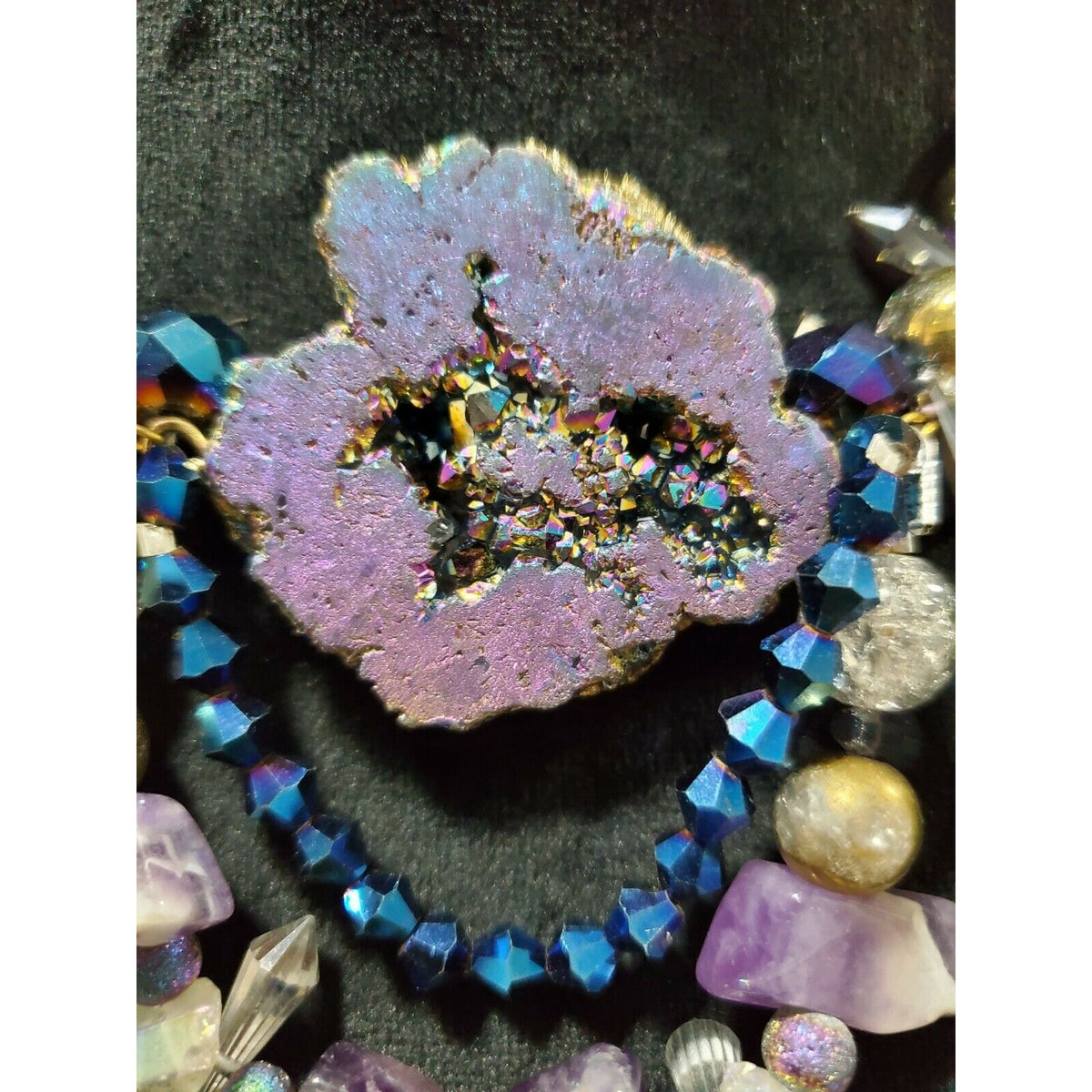 Handmade Raw Ametheyst Necklace