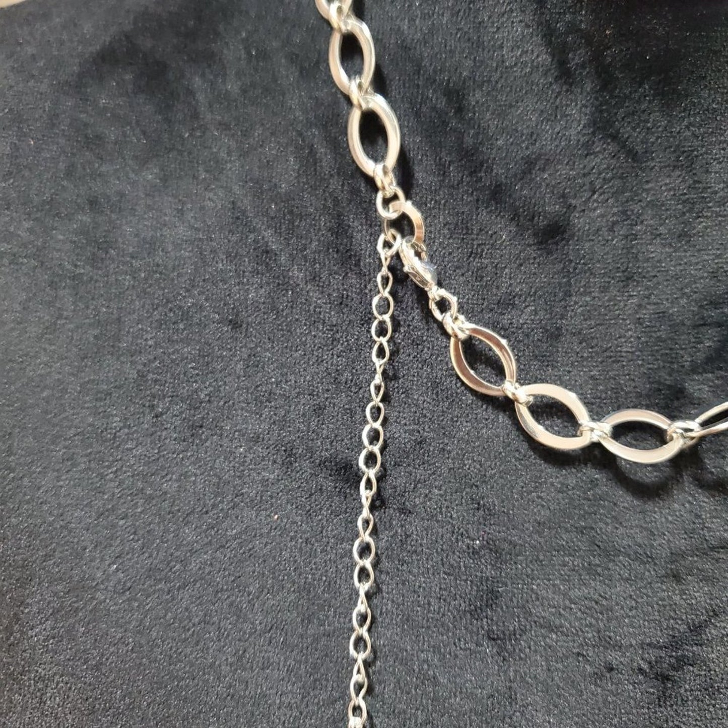 Womens Silver Shining Reflect Steel Ball Pendant Necklace