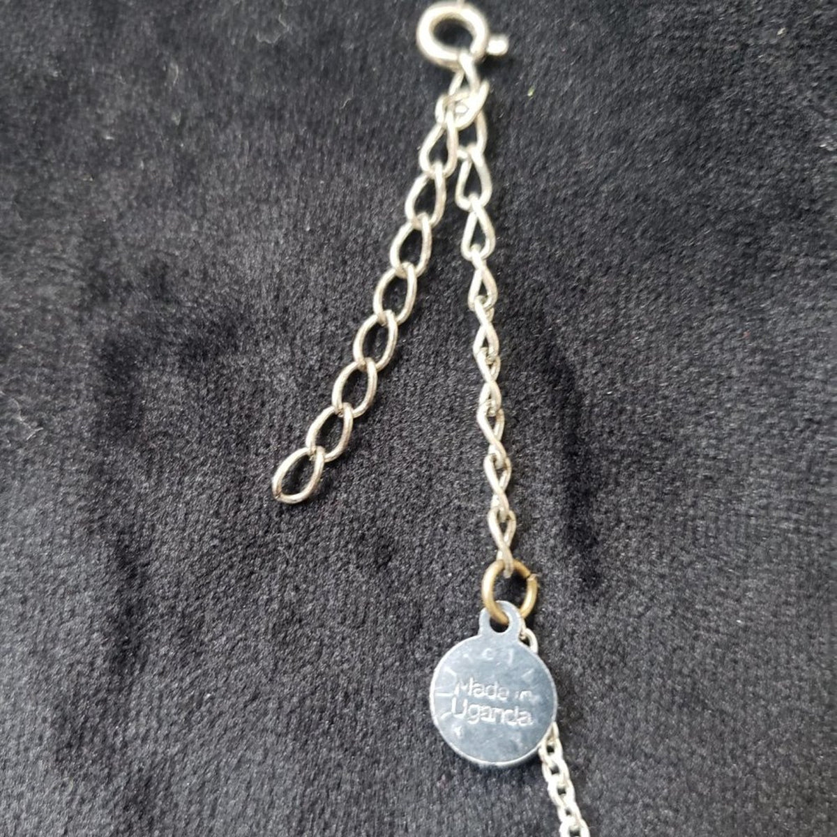 Women's Blue and Green Round Beaded Adjustable Chain Necklace