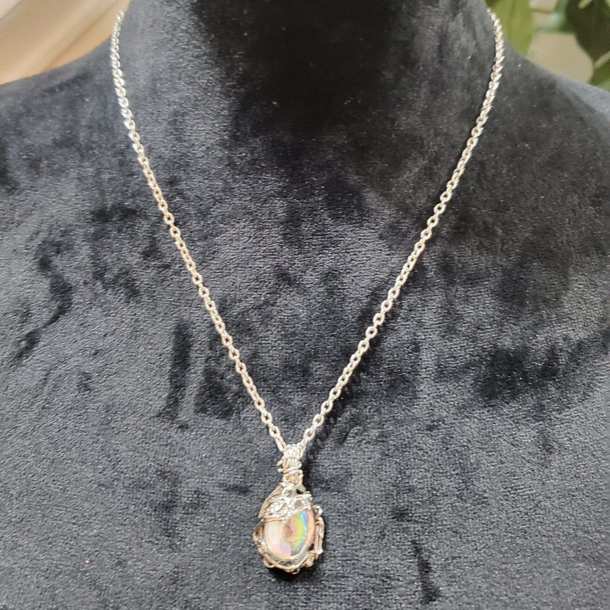 Women's Multi Shade Stone Charm with Gold Chain Fashion Jewelry Necklace
