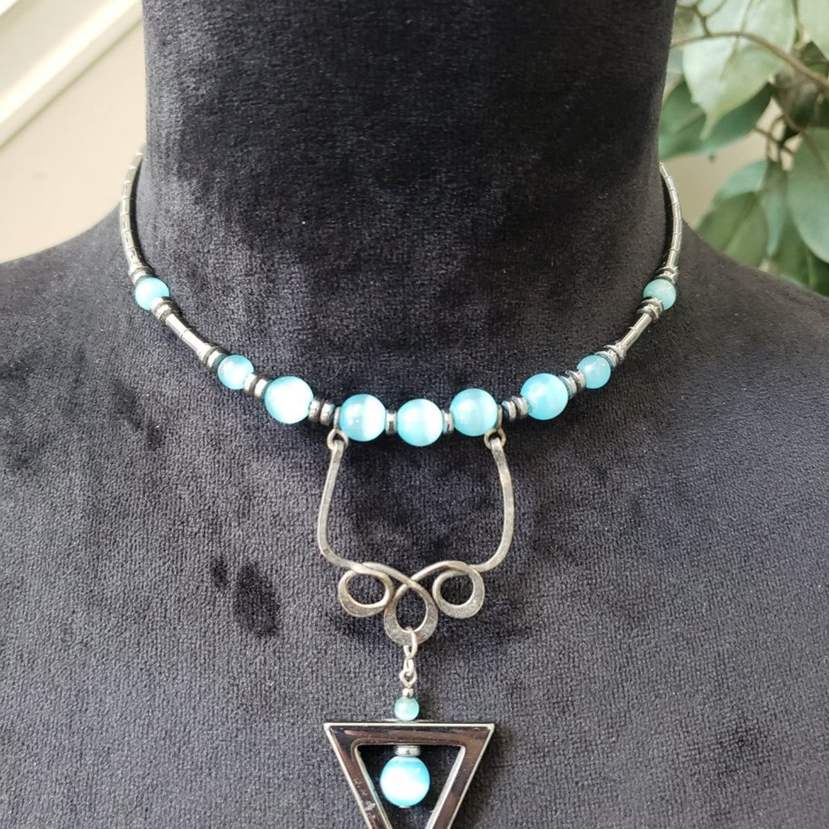 Womens Fashions Multicolor Turquoise Gemstone Bib Choker Necklace