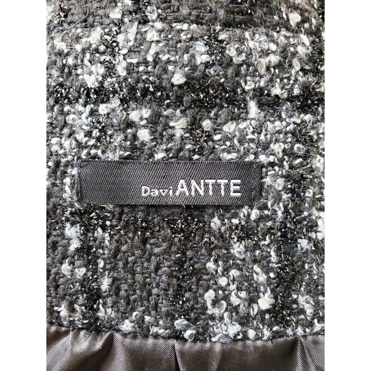 Davi Antte Women's Gray & White Plaid Long Sleeve Buttons Front Jacket Coat XL