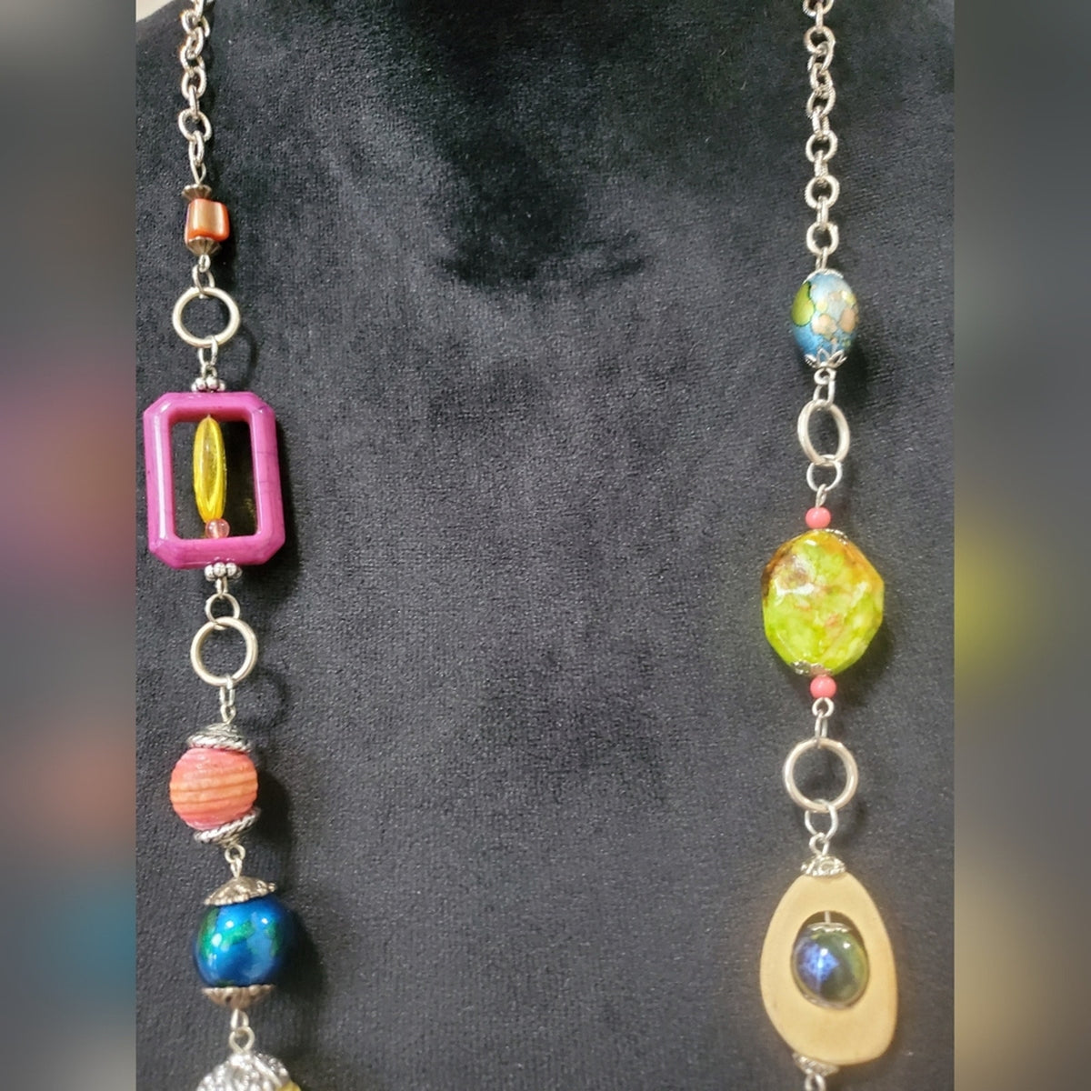 Long Colorful Fashion Necklace