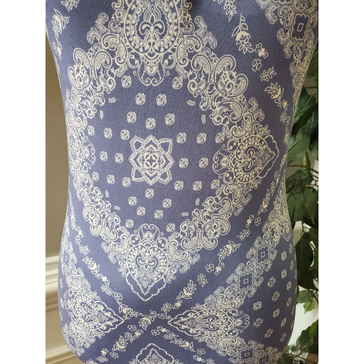 Rue 21 Women Purple Polyester Sleeveless Casual Knee Length Strappy Dress Medium