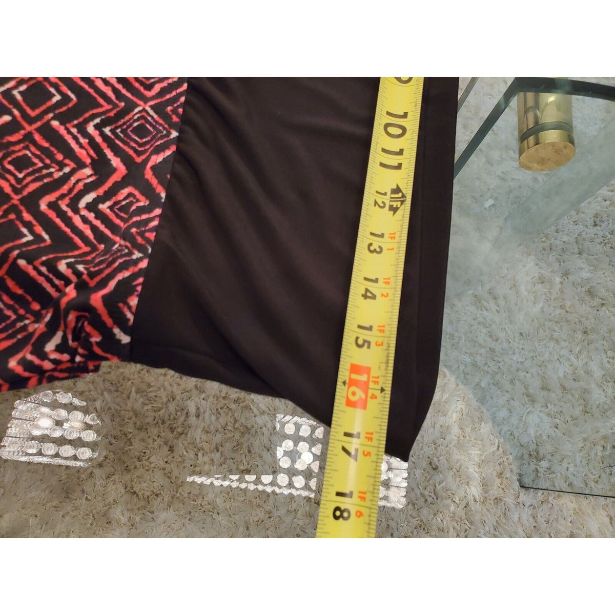 New Directions Womens Pink Black Geo Print Polyester Pull On Calypso Pants Large