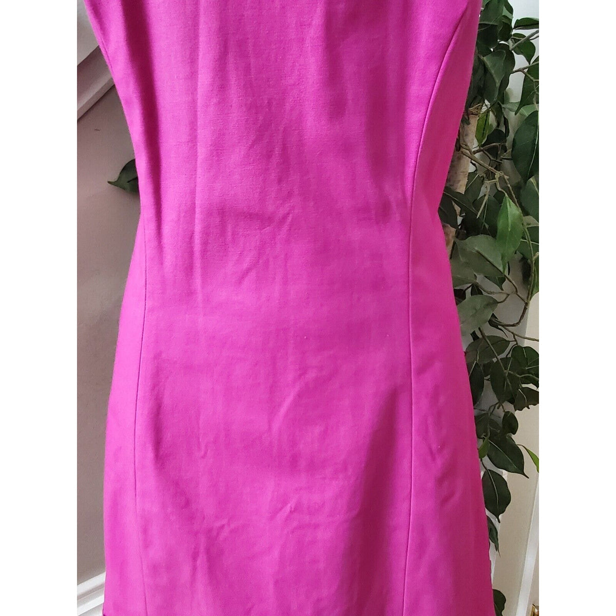 Crown & Ivy Wknd In Lisbon Pink Halter Neck Sleeveless Knee Length Dress Size 6