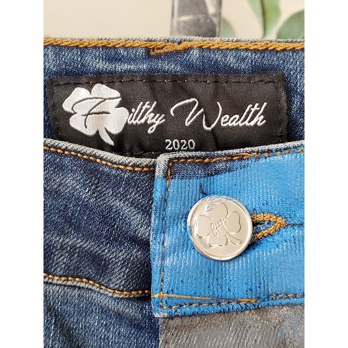 Filthy Wealth Women Blue Denim Cotton Skinny Legs Mid Rise Casual Jeans Size 26