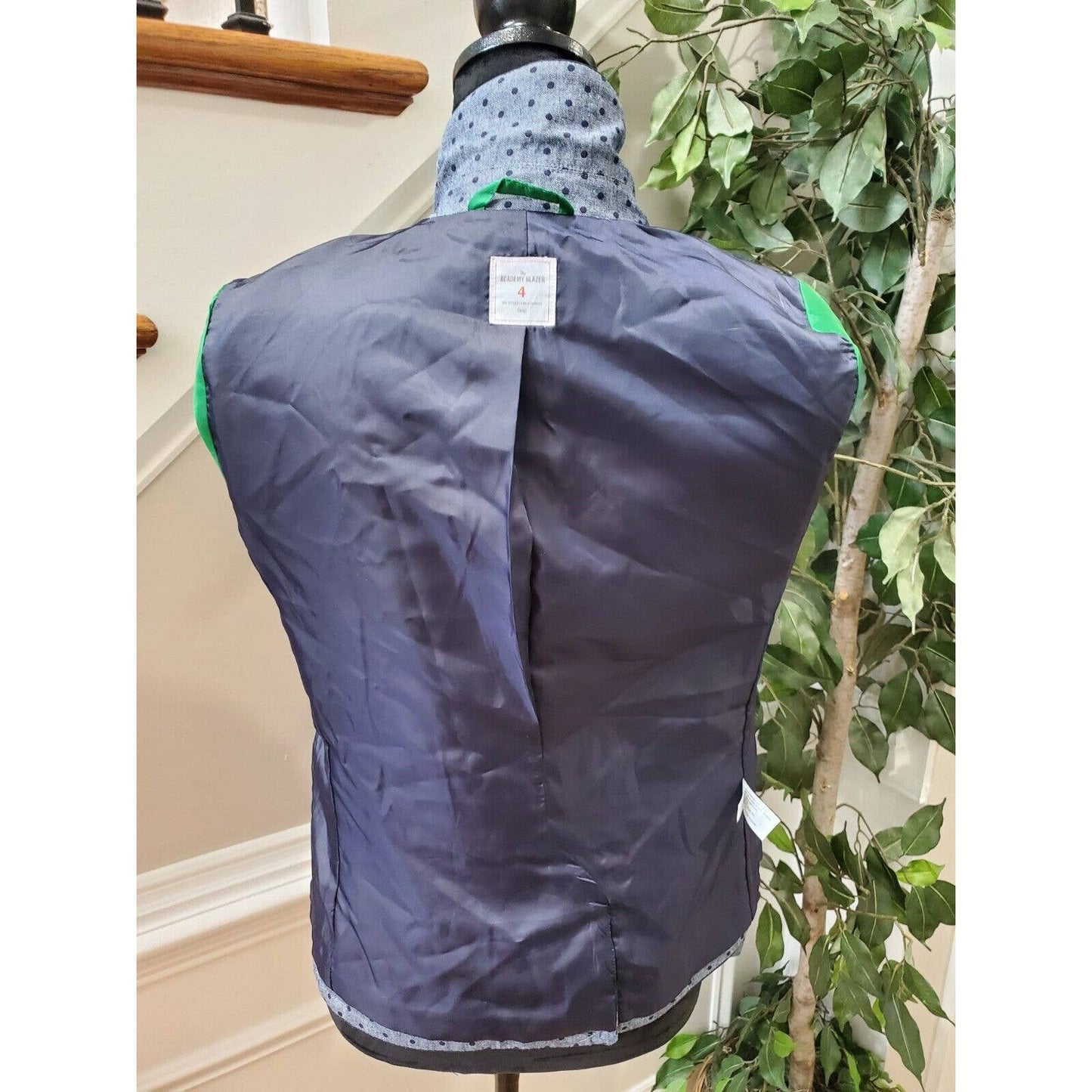 Gap Women's Gray 100% Cotton Long Sleeve Single Breasted Blazer Fitted Size 4