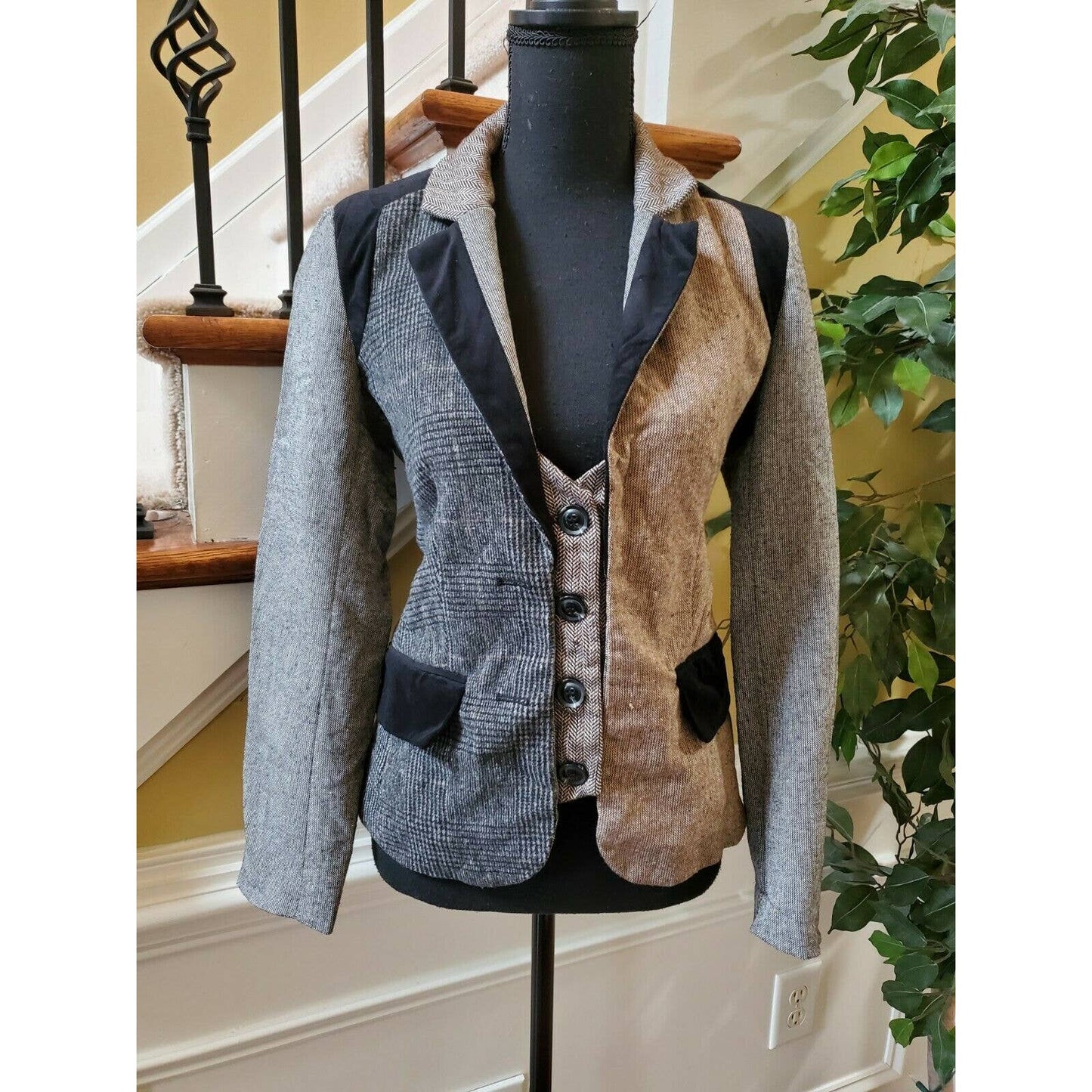 Athena Marie Blazer Wool Blend Blazer Womens Small