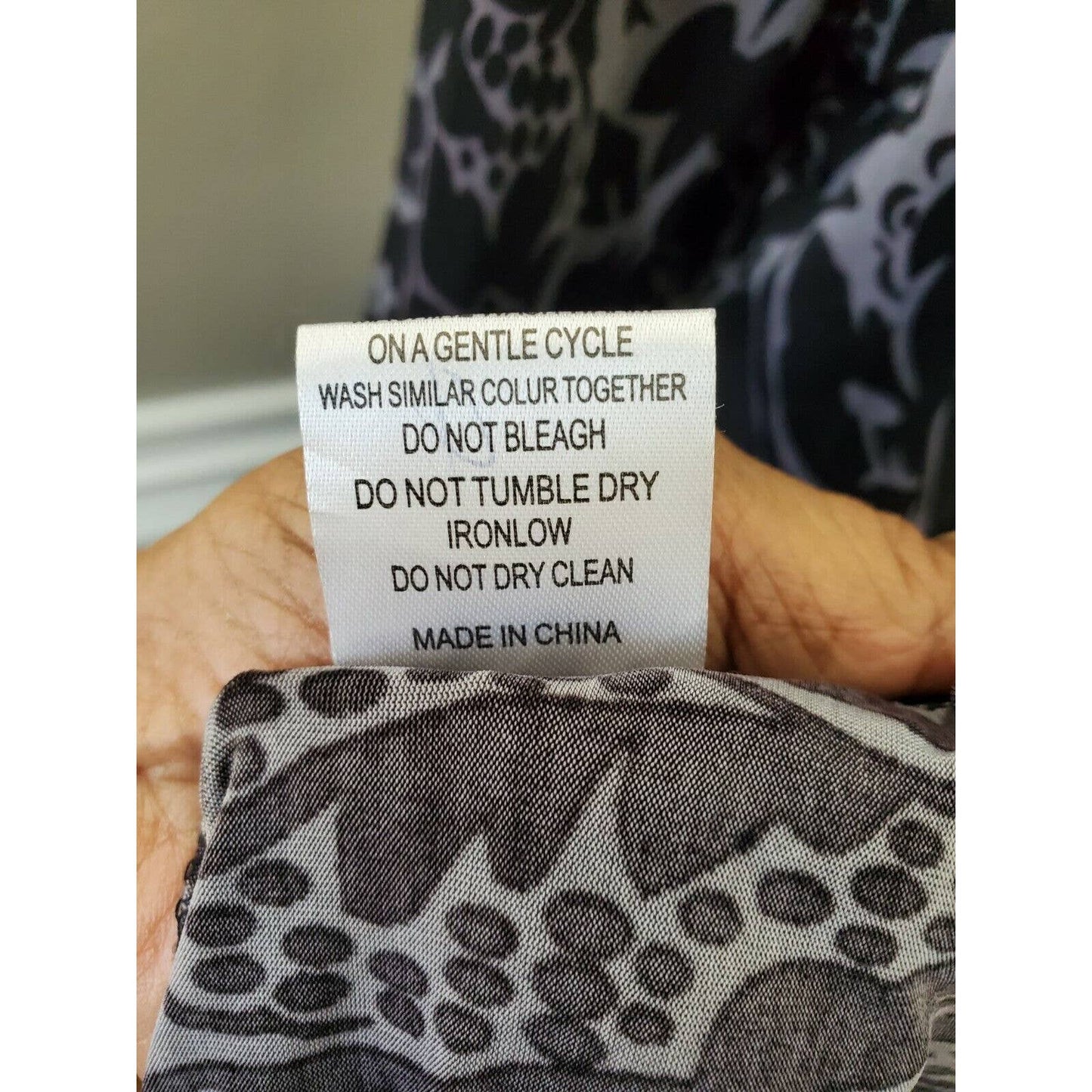 Reeborn Women Black Polyester Scoop Neck Long Sleeve Knee Length Dress Size 1XL