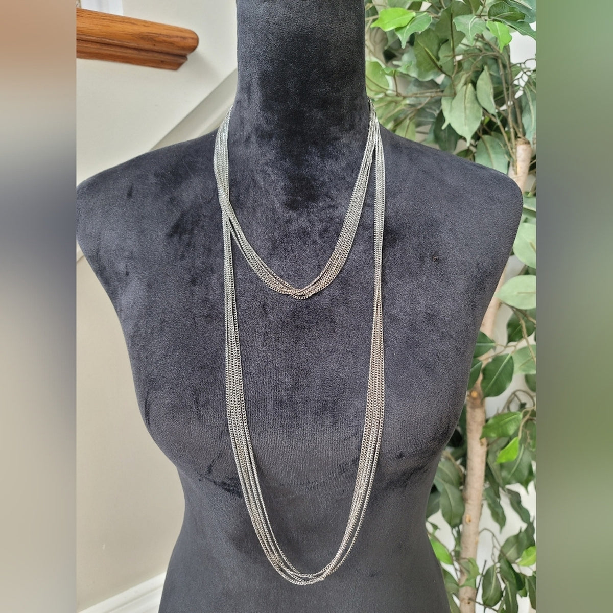 Gray Multilayer Fashion Necklace