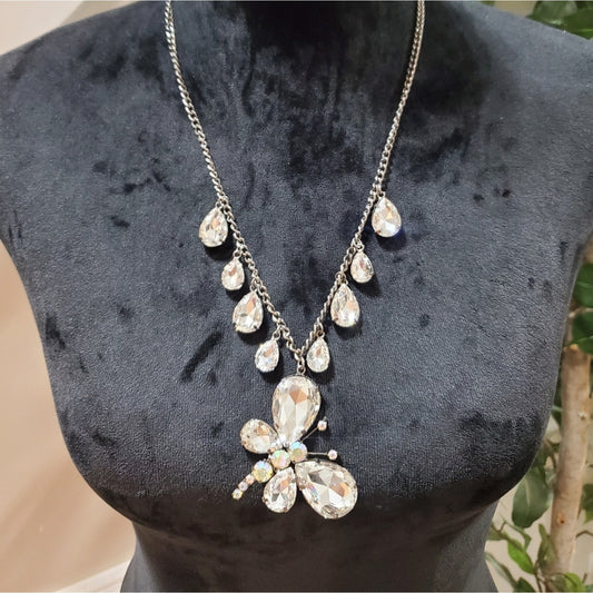 Tracin Lynn Crystal Butterfly Necklace
