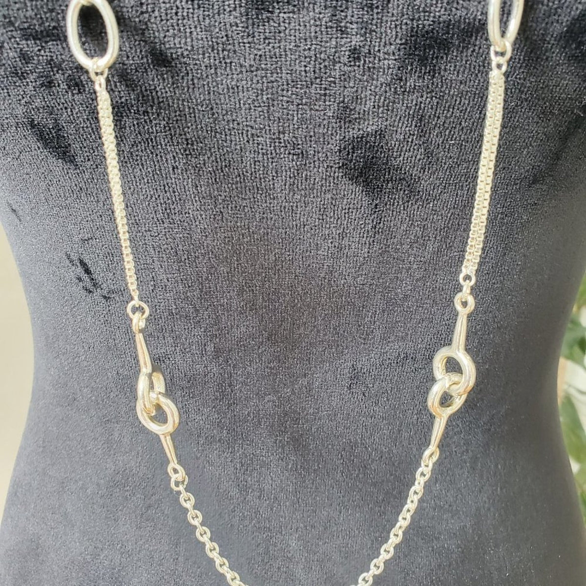 Alfani Women's  Silver And Gold Tone Chain with Lobster Clasp Necklace