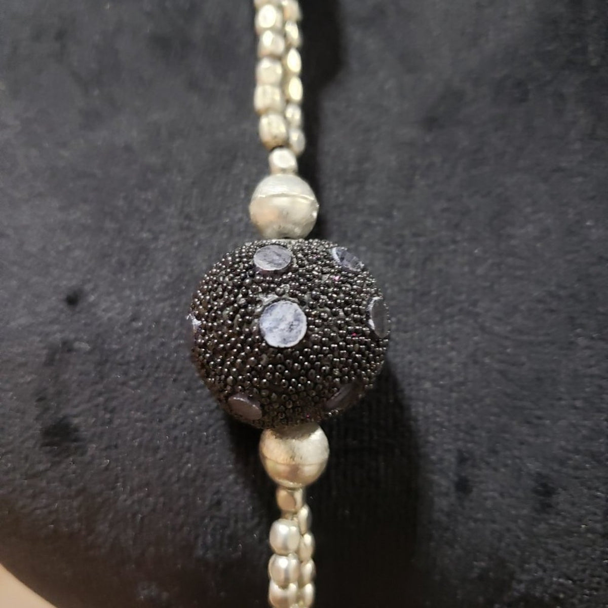 Women's Costume Jewelry Black Beaded Long Fashion Necklace