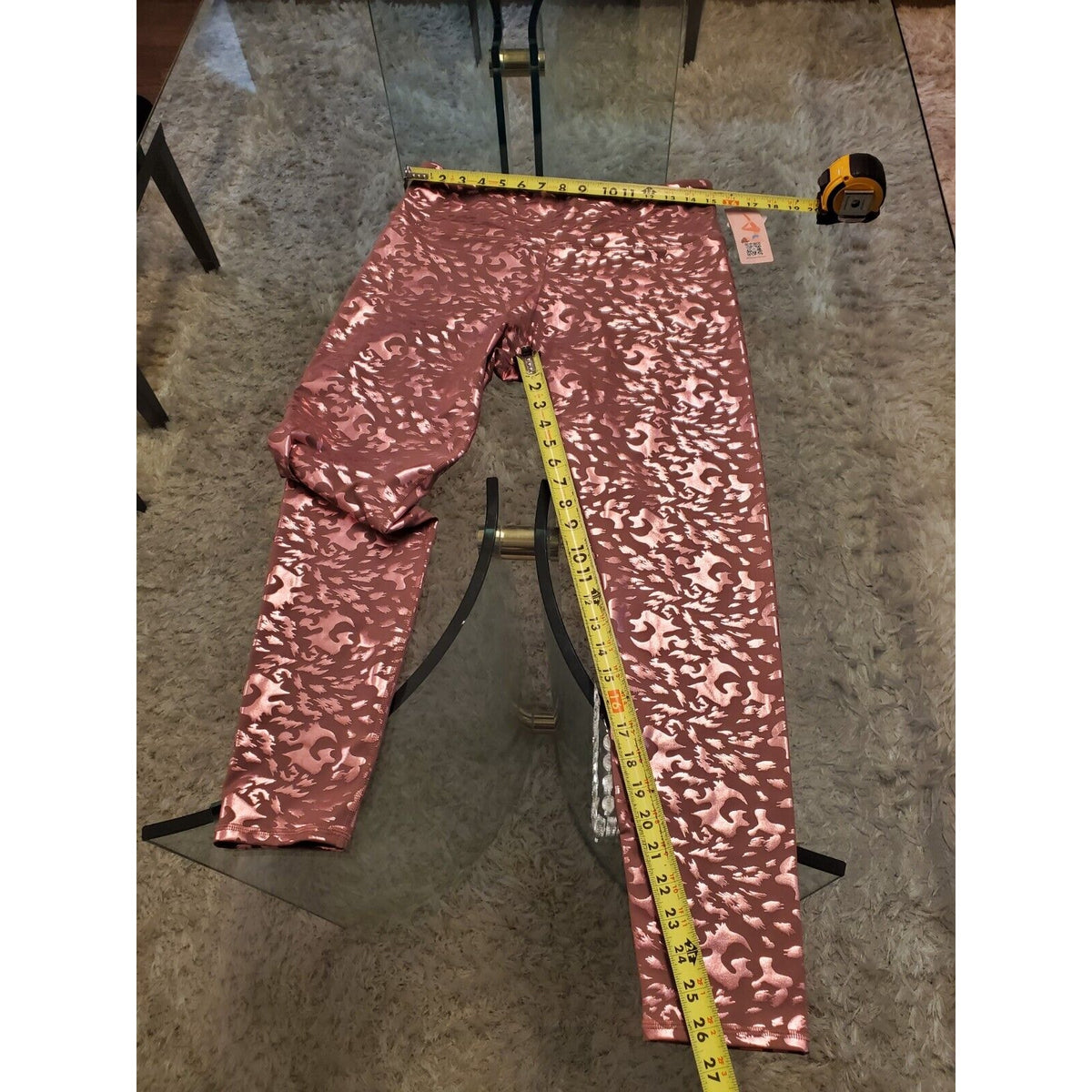My Charmo Womens Pink Nylon Casual Elastic Waist Activewear Leggings Size XL