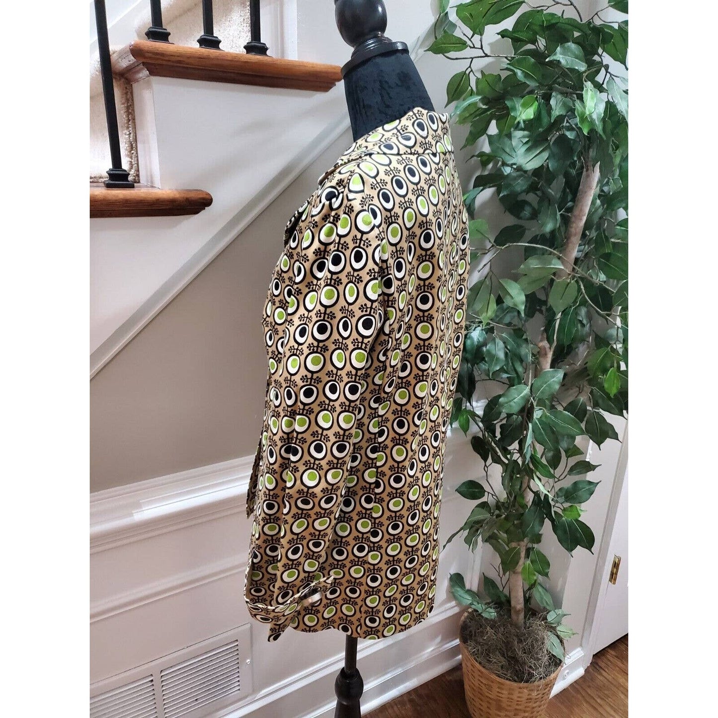 RQT Women's Multicolor Cotton Long Sleeve Single Breasted Blazer Size Medium