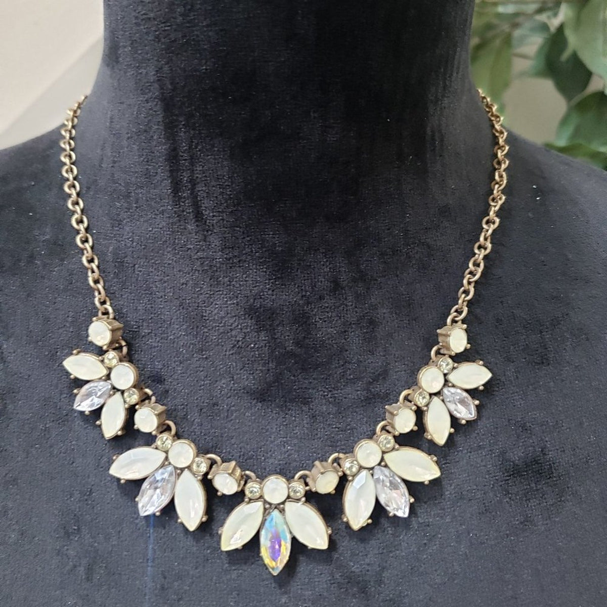 Women's Gold Tone Crystal Beaded Teardrop Fashion Jewelry Pendant