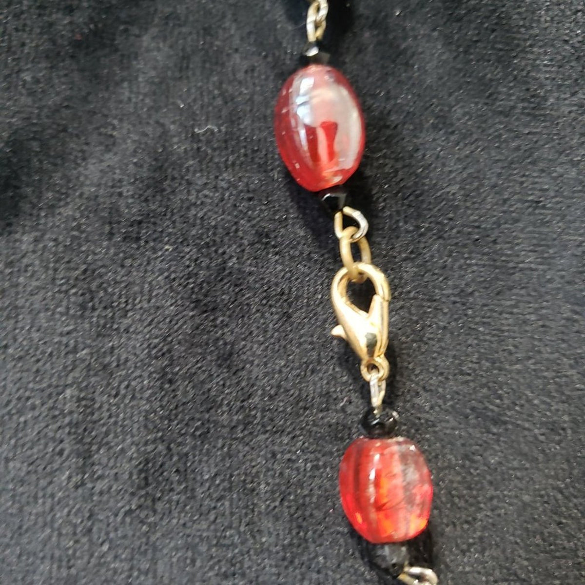 Women's Fashion Multicolor Beaded Long Necklace with Lobster Clasp