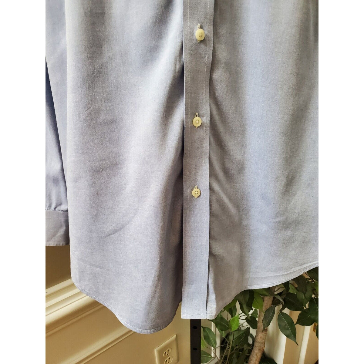 Lauren Ralph Lauren Men's Blue Cotton Classic Fit Button Down Casual Shirt XL