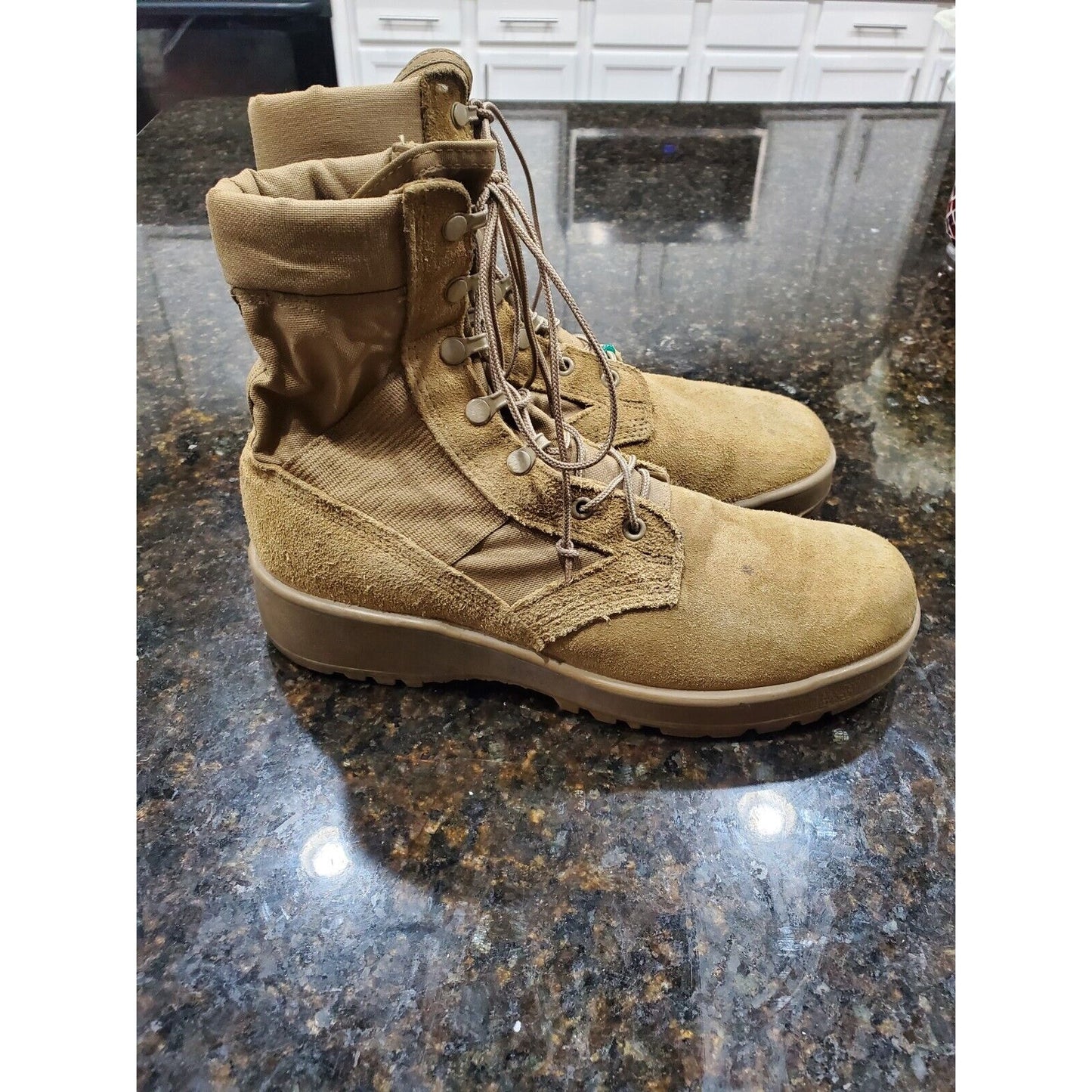 Vibram Brown High Top Safety Toe Ultra-light Combat Boots Military Boots Size 9