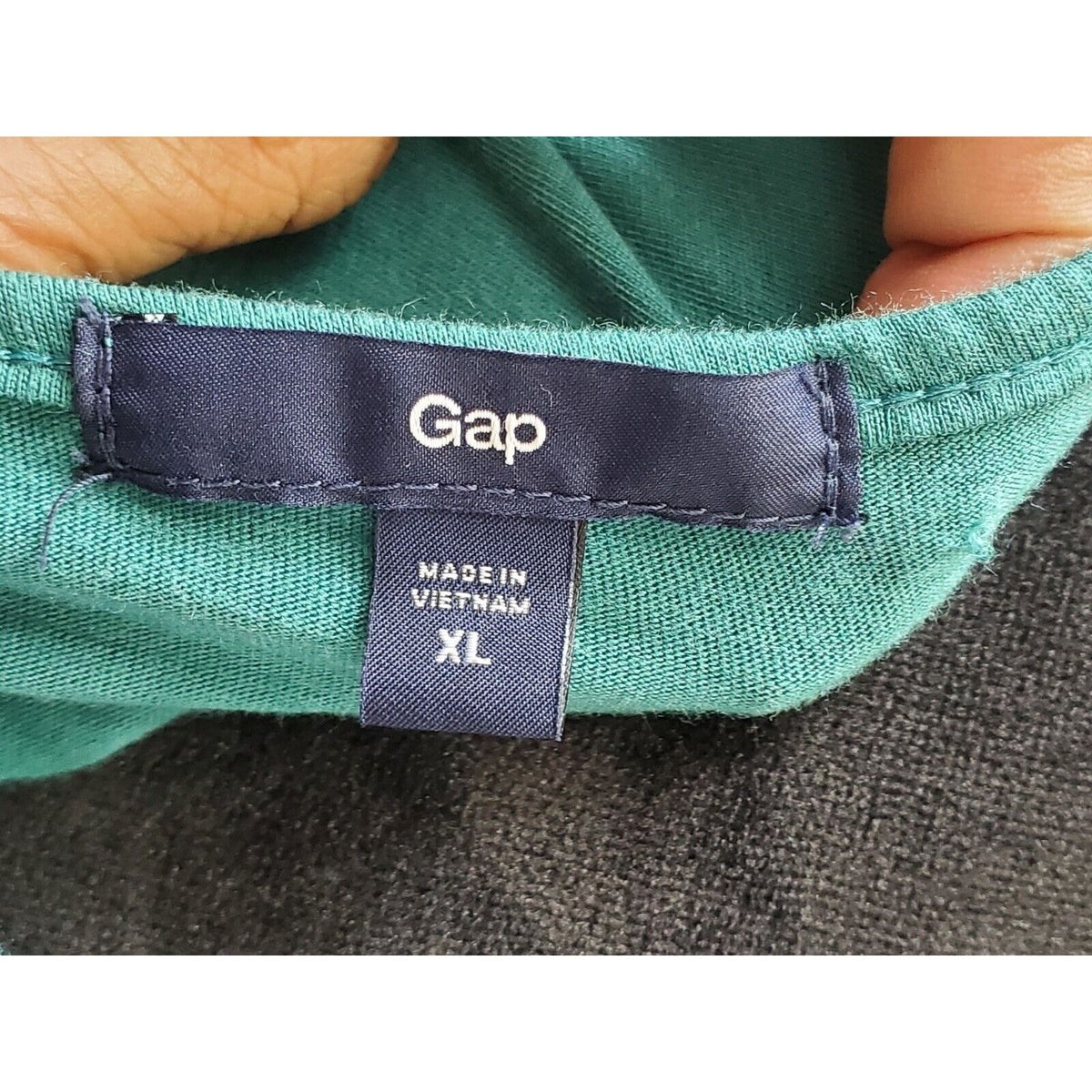 Gap Women's Green Cotton Scoop Neck Sleeveless Casual Top Blouse Size X-Large