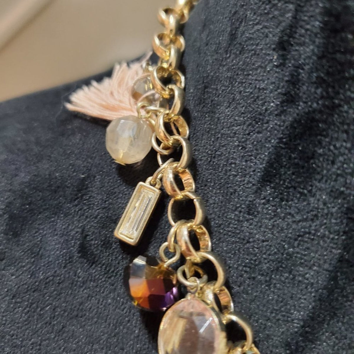 Womens Multi Pendants Coral Pearl Gold Plated Charm Statement Bohemian Necklace