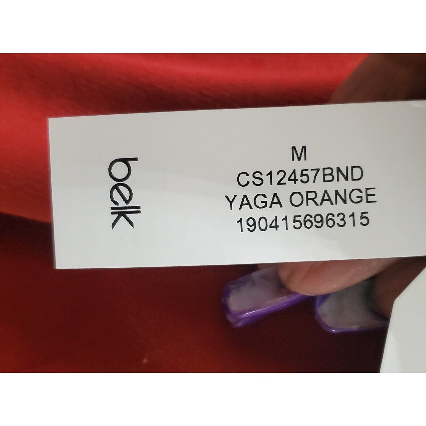 Wonderly Women's Red Cotton Round Neck Long Sleeve Pullover Knit Sweater Size M