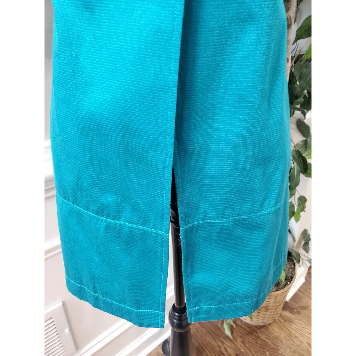 Tulle Womens Blue 100% Cotton Single Breasted Six Button Blazer Coat Size XS