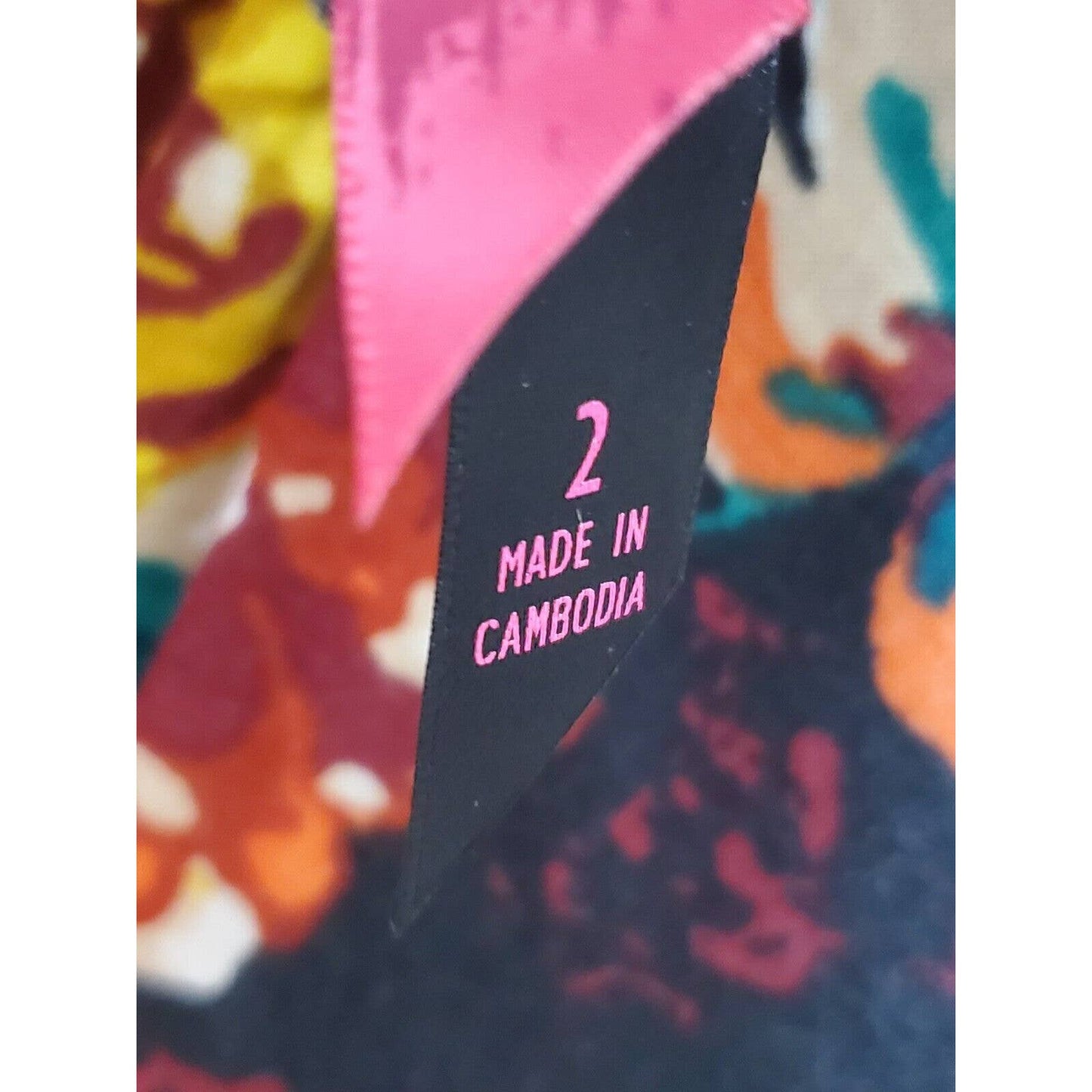 Pure Energy Women Multicolor Polyester V-Neck Short Sleeve Knee Length Dress 2X