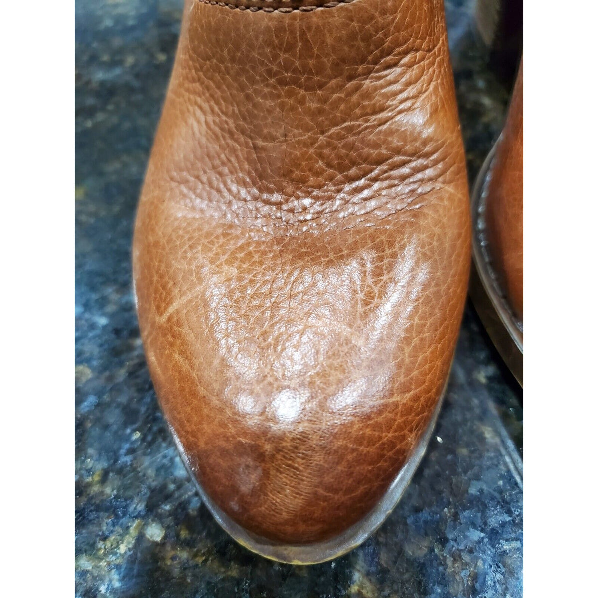 Lucky Brand Women's Ehllen Tan Leather Heeled Ankle Booties Size US 8.5M