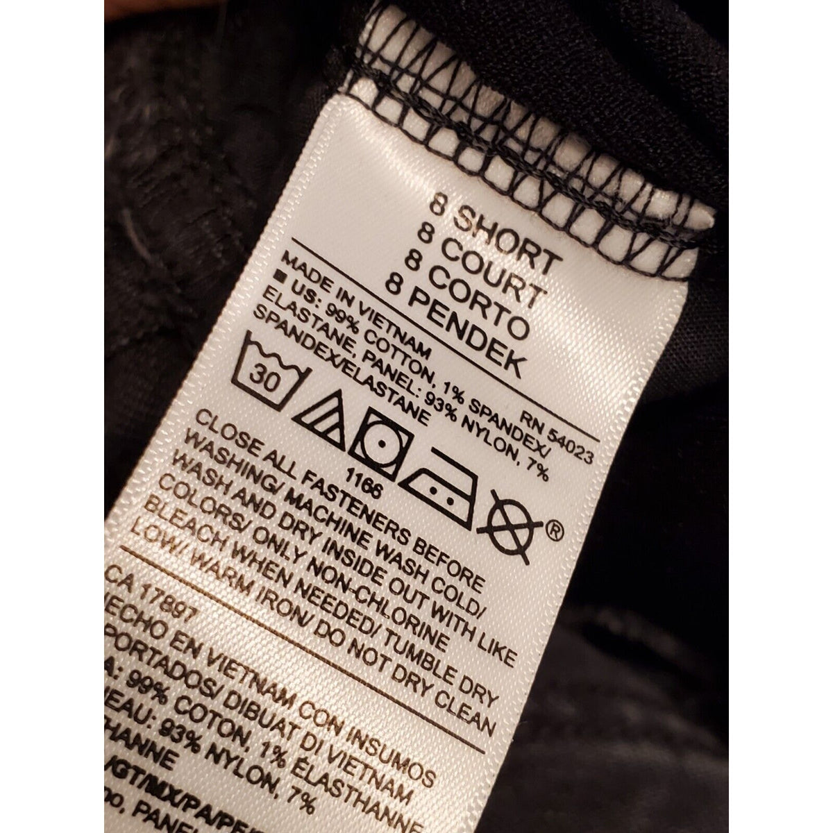 Old Navy Women's Black Cotton Pockets Maternity Straight Leg Capri Jeans Size 8S