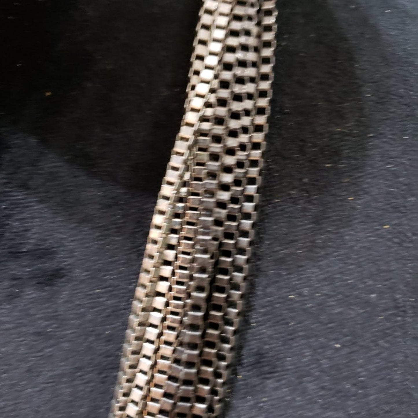 Womens Fashion Silver Tone Box Chain Multi Strand Necklace with Lobster Clasp