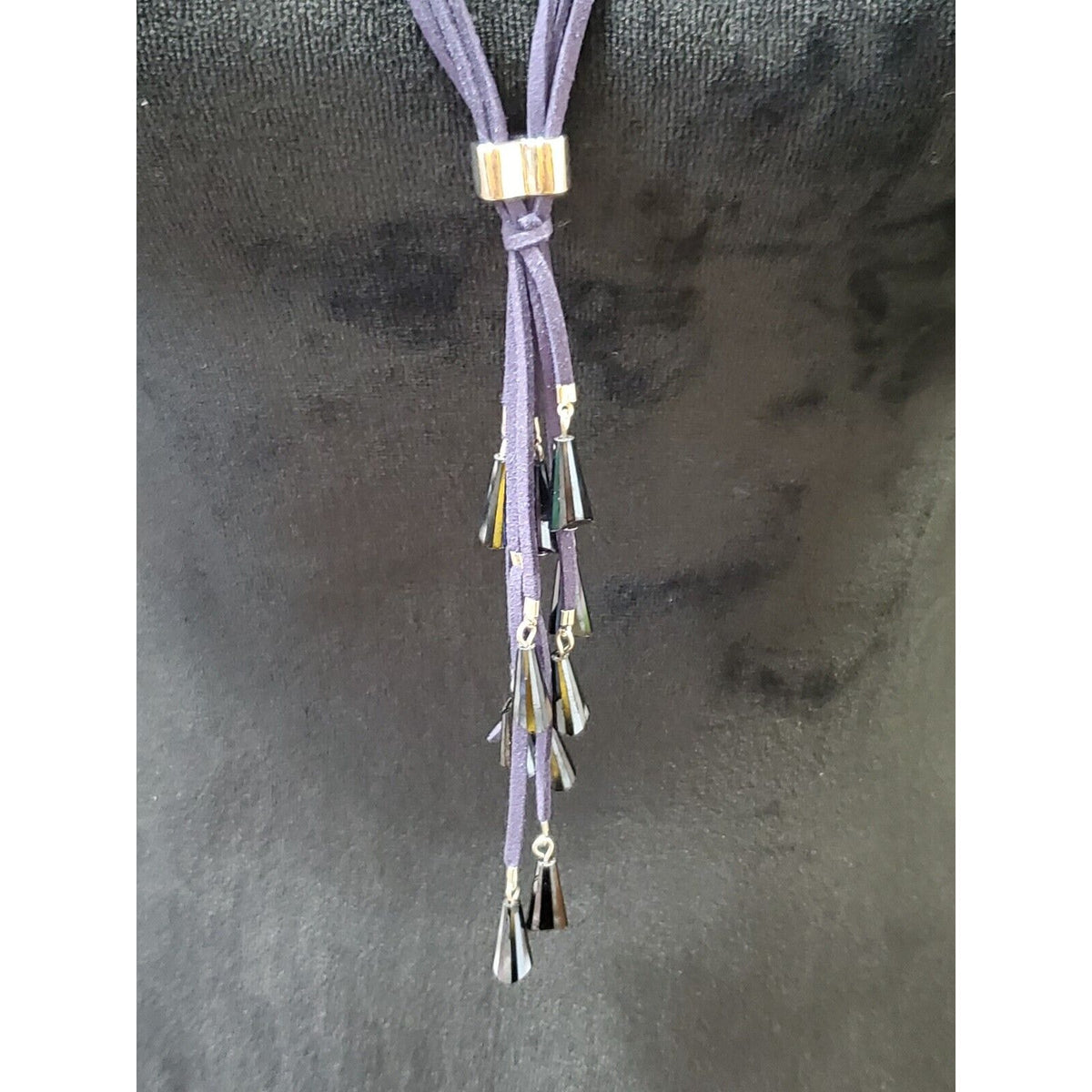 Women's Blue Multistrand Tassel Stylish Party Wear Necklace