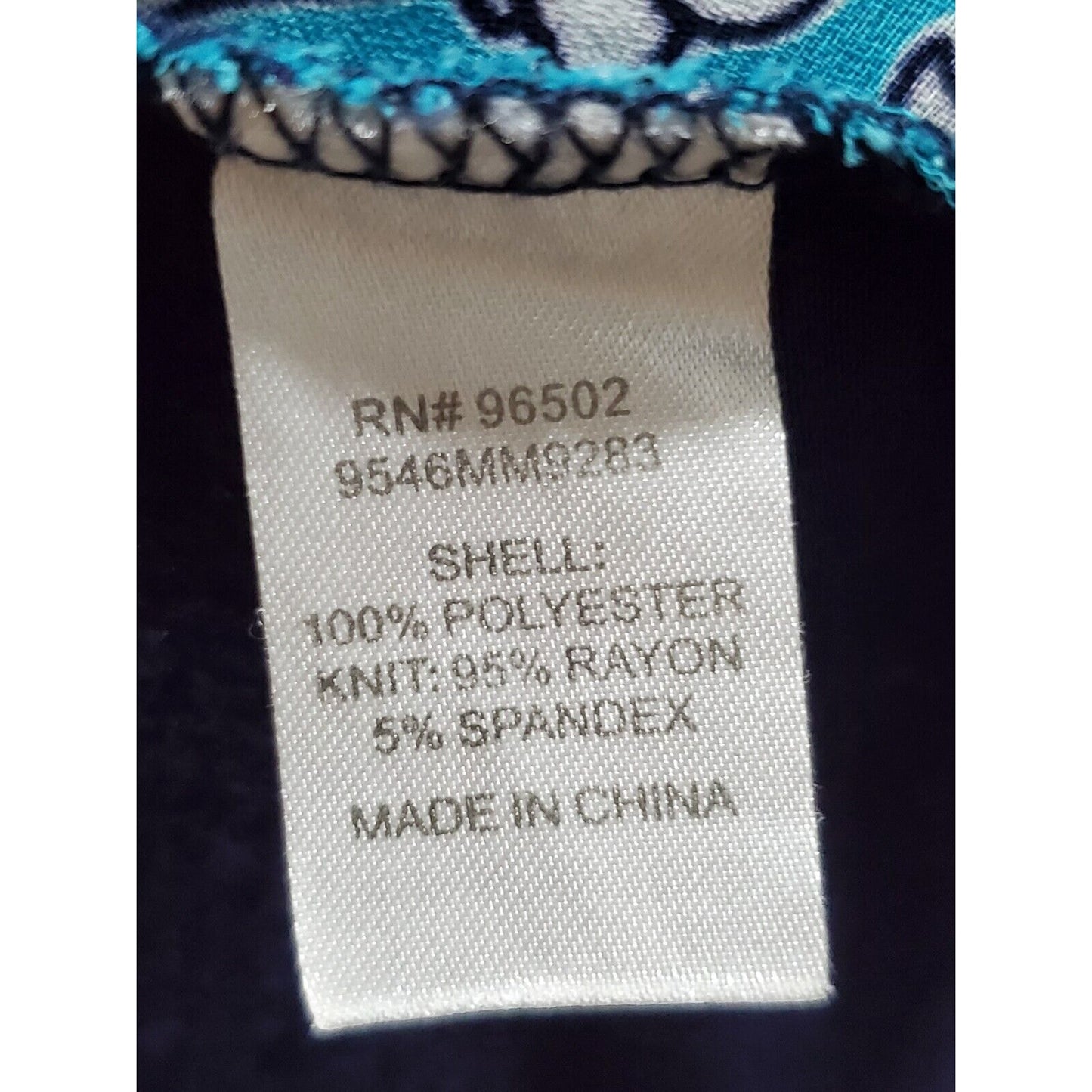 Charming Charlie Blue 100% Polyester Sleeveless Open Front Kimono S