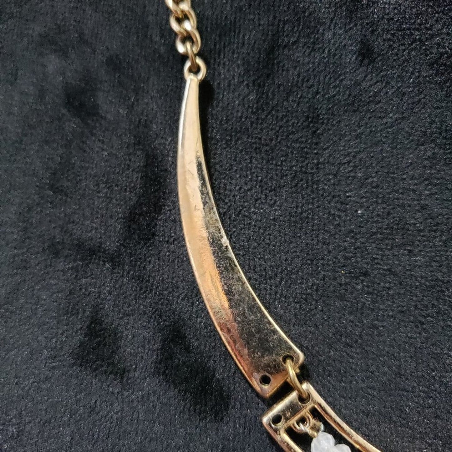 Women's Antique Gold Tone Canyon Sky Statement Necklace