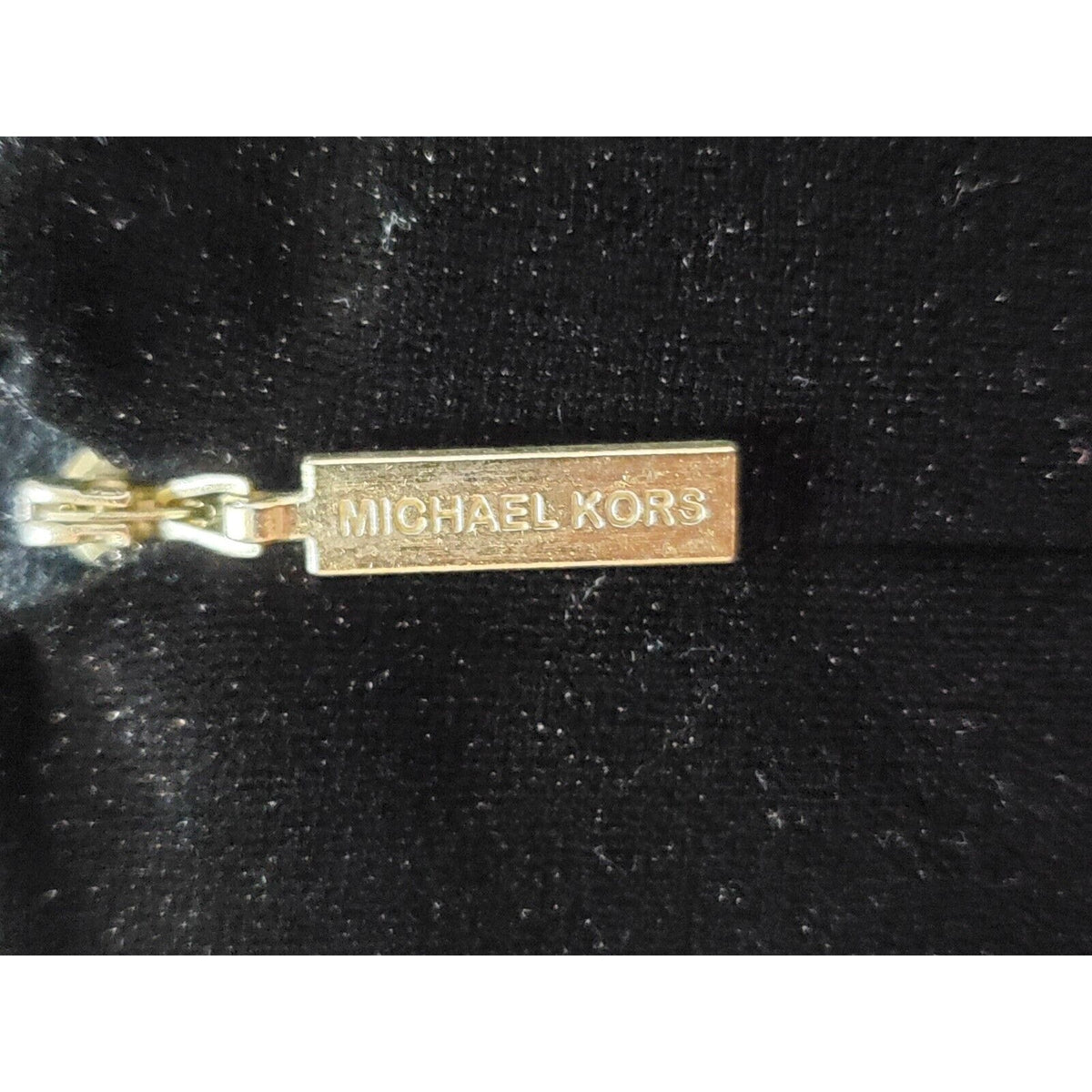 Michael Kors Velvet Black Polyester Round Neck Short Sleeve Knee Length Dress XL
