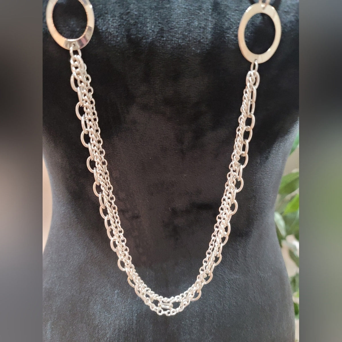 Blue and Silver Long Necklace