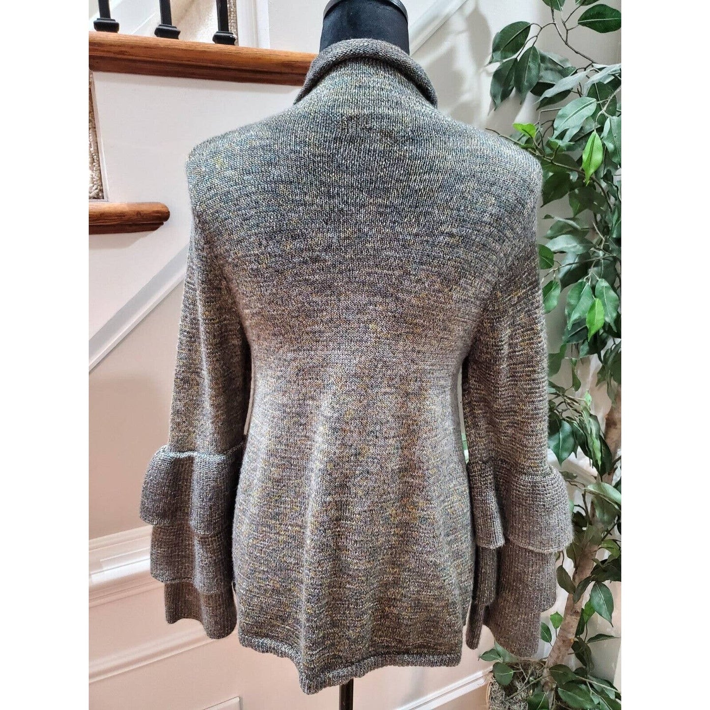 Knox Rose Women's Gray Acrylic Turtle Neck Long Sleeve Pullover Sweater Size S