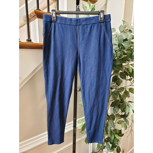 Nordstrom Womens Blue Denim Cotton Comfort Waist Leggings Jeans Pant Size Medium