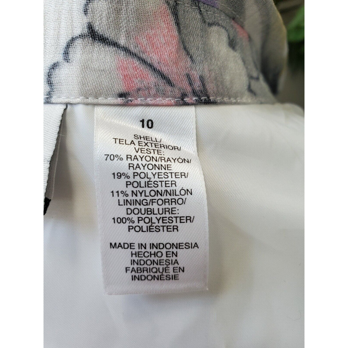 Alfred Dunner Women's Multicolor Floral Rayon Open Front Jacket Blazer Size 10