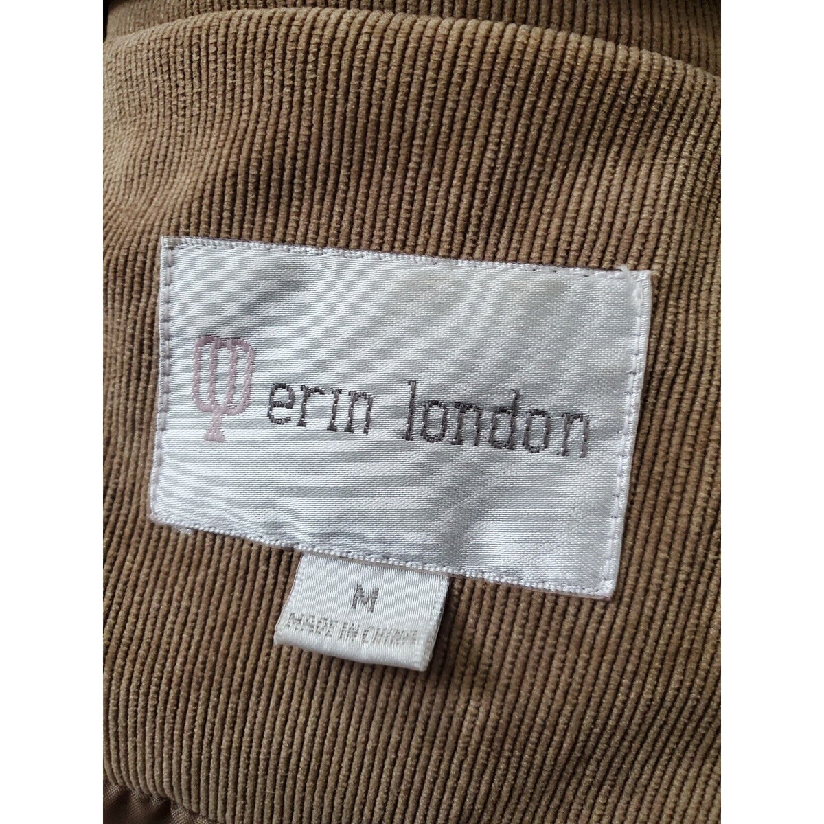 Erin London Womens Brown Single Breasted Three Buttons Front Coat Size Medium